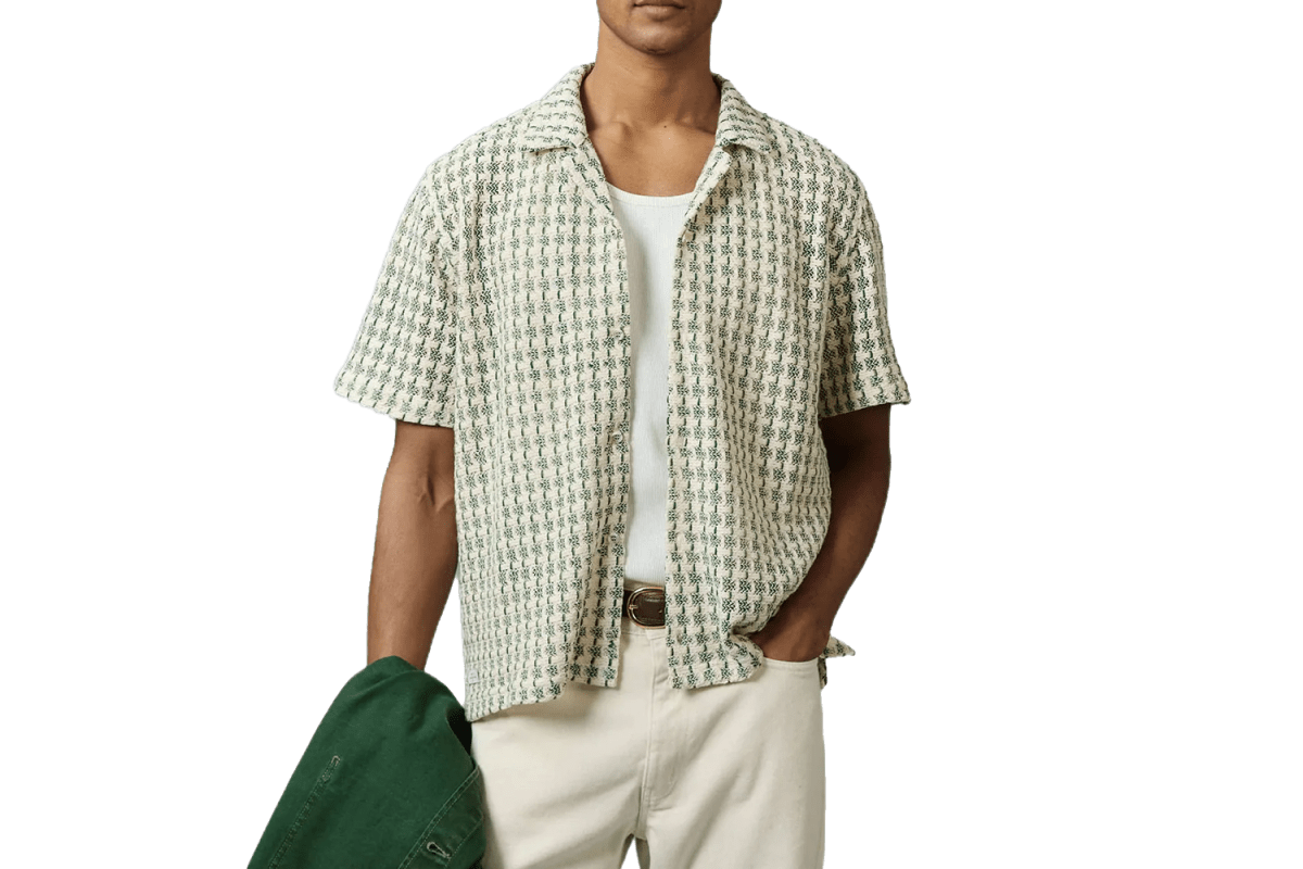 The Elevated Norm: Percival Freddie Crochet Boxy Shirt