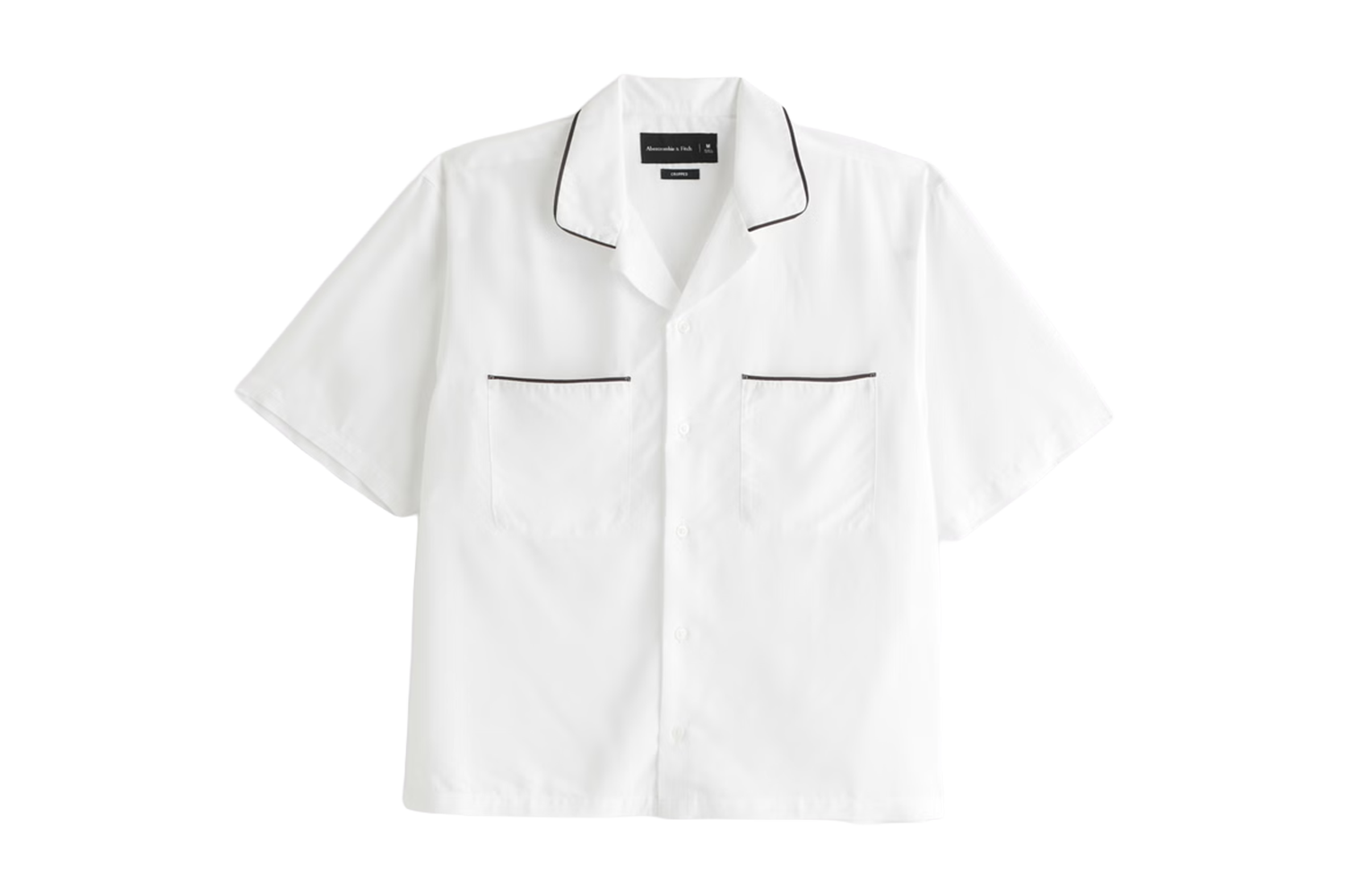 Piping Hot: Abercrombie & Fitch Camp Collar Cupro Shirt