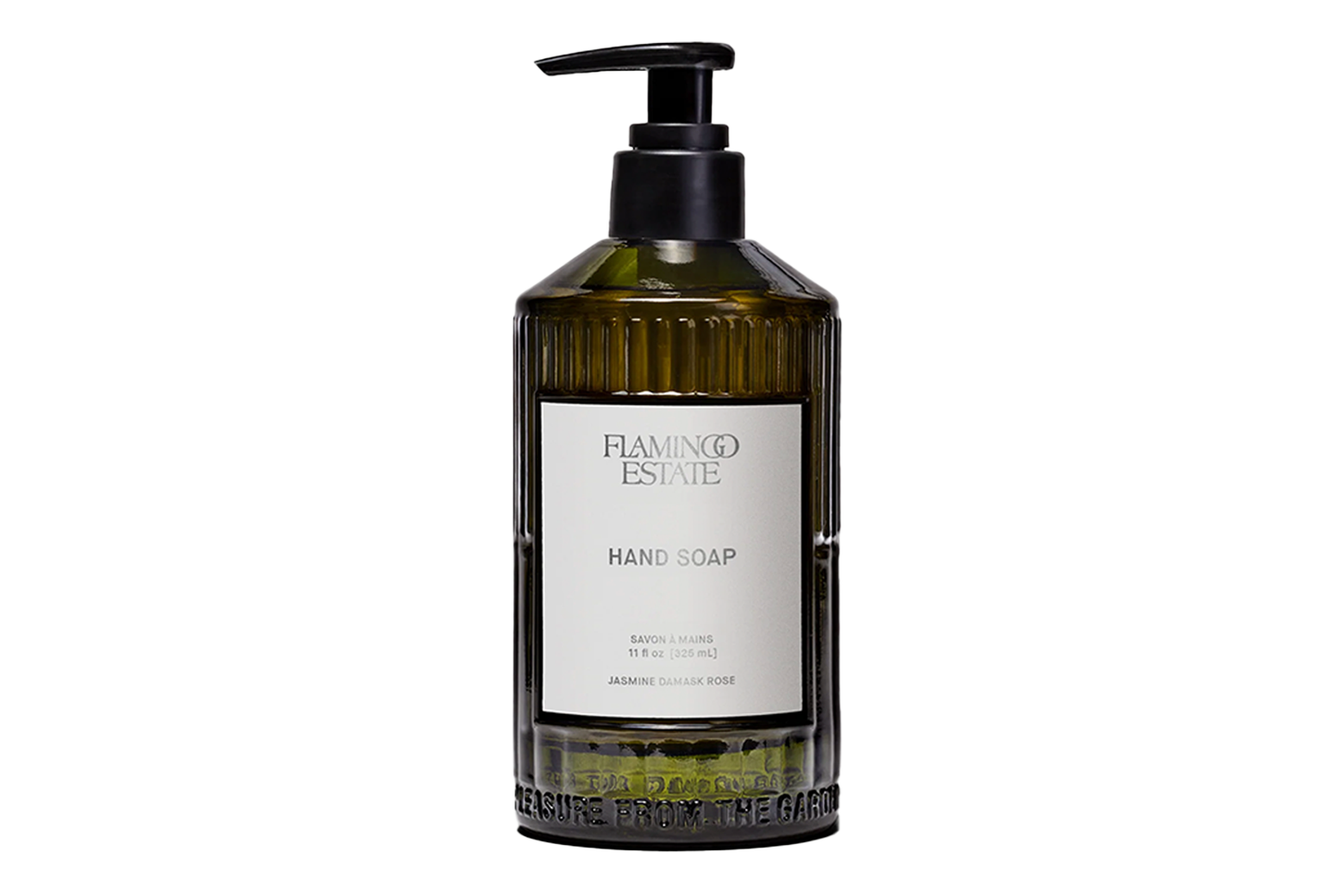 Flamingo Estate Jasmine Damask Rose Glass Hand Soap