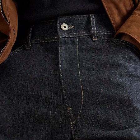 Twisted seam denim