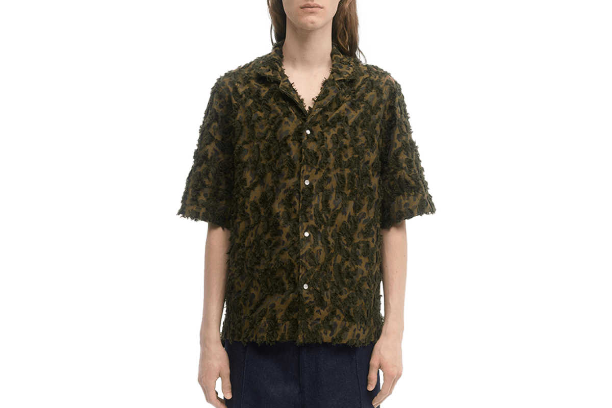 École de Pensée Camouflage Jacquard Relaxed-Fit Shirt