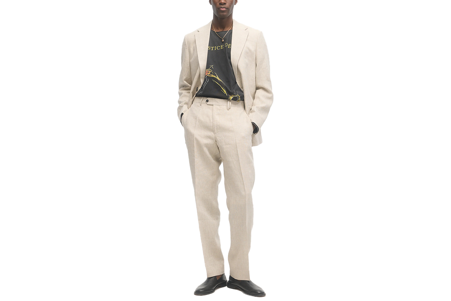 École de Pensée Pure Linen Single Breasted Blazer
