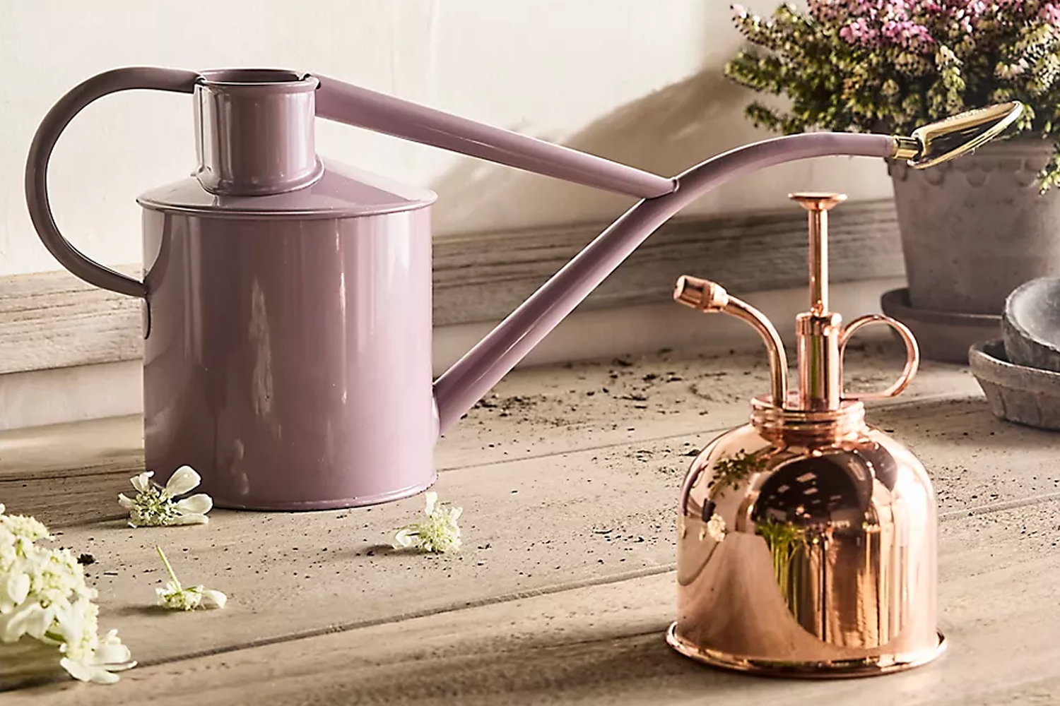 Haws Rowley Ripple Watering Can + Mister Gift Set