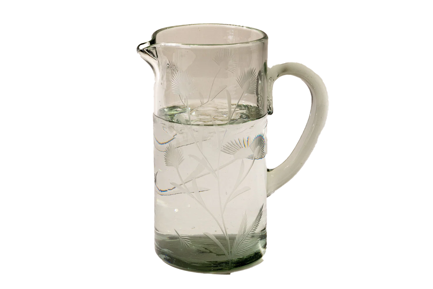 East Fork Etched Thistle Glassware