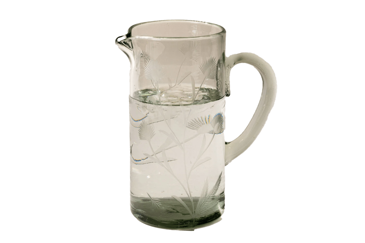 East Fork Etched Thistle Glassware