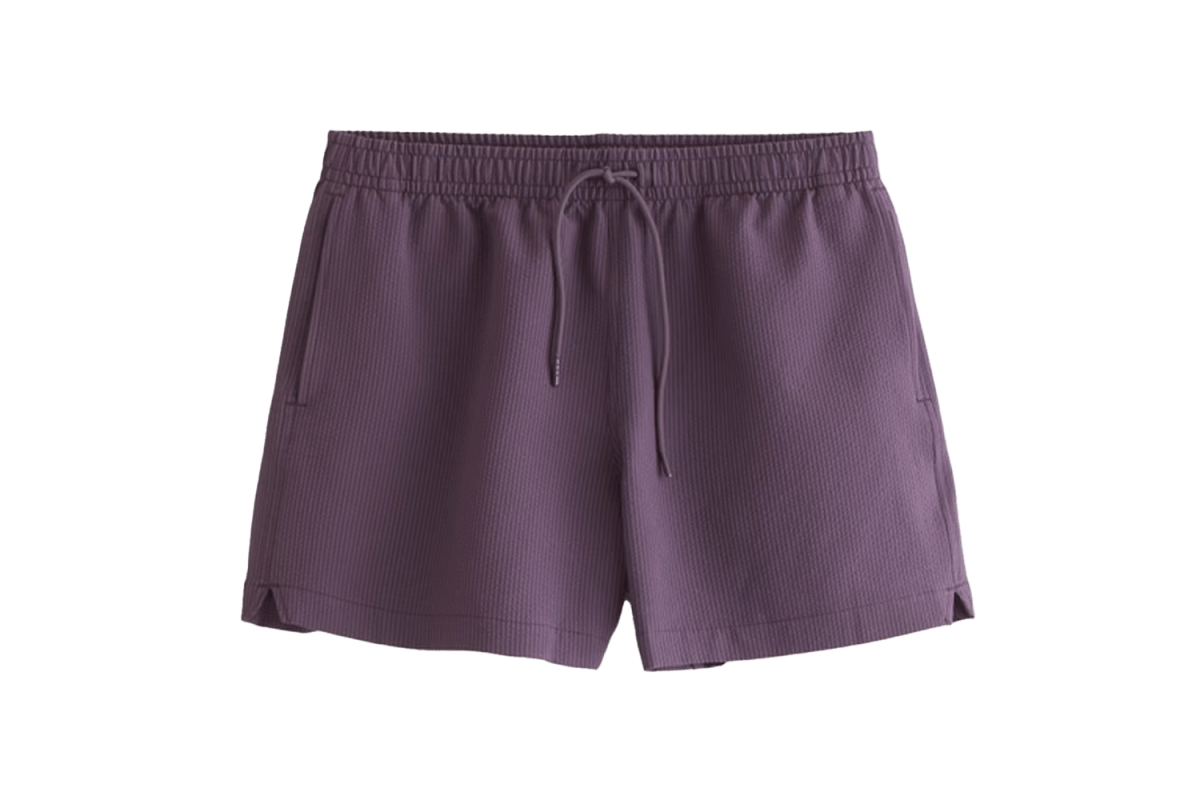 Abercrombie Pull-On Seersucker Swim Trunk