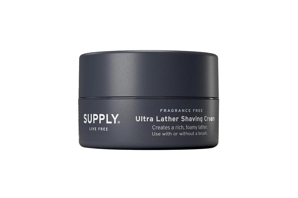 <strong>Best Shaving Cream for Coarse Hair:</strong> Supply Ultra Lather Shaving Cream