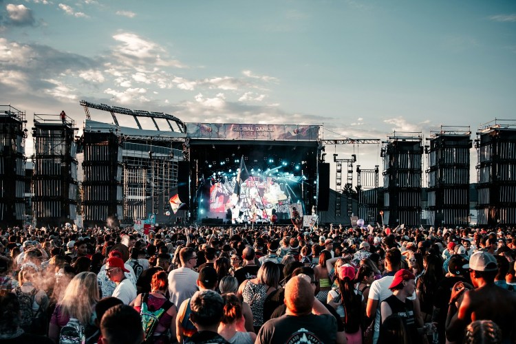 Outdoor music festival
