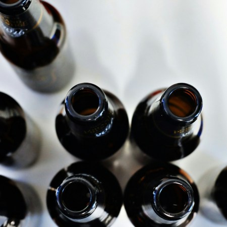Empty beer bottles