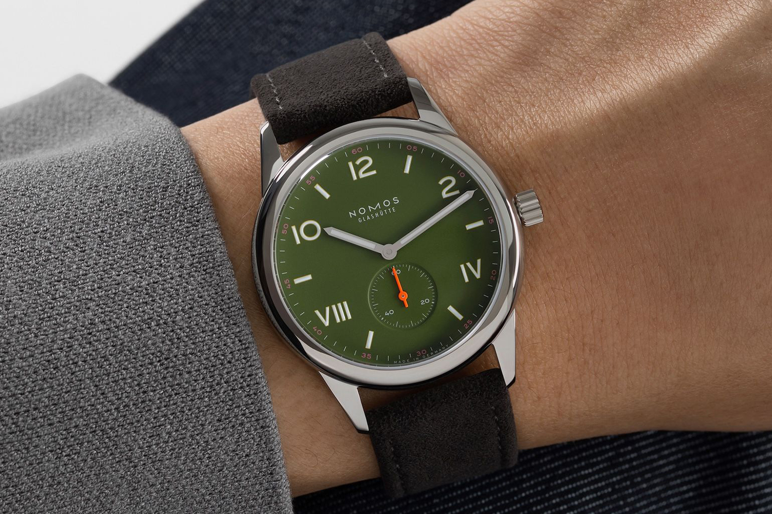 Nomos Glashütte Club Campus 38 All Olive and Full Rose