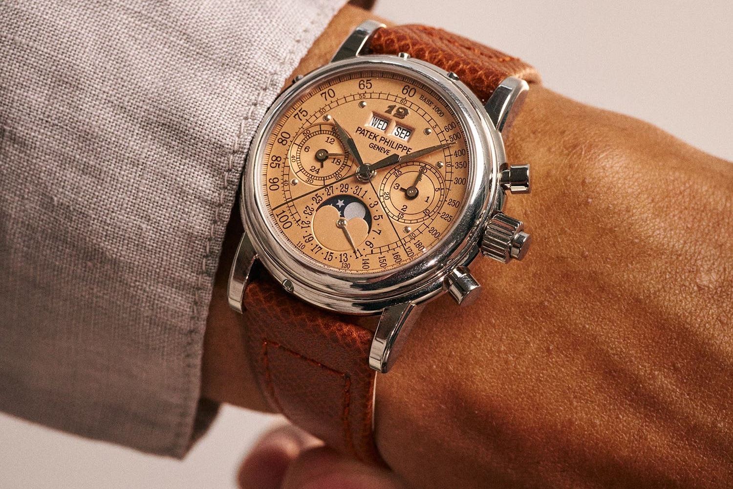 Patek Philippe watch on a man's wrist