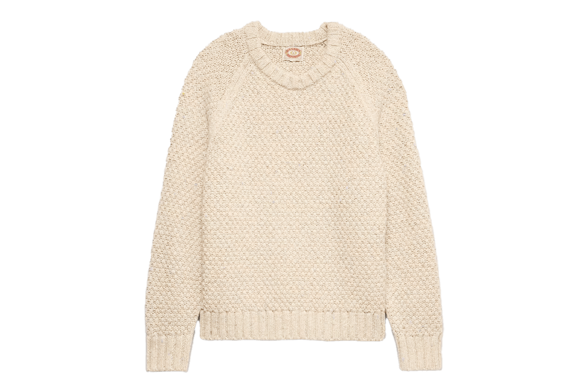 Banana Republic Archive Reissue Pullover Crew-Neck Sweater in Cotton-Wool Blend