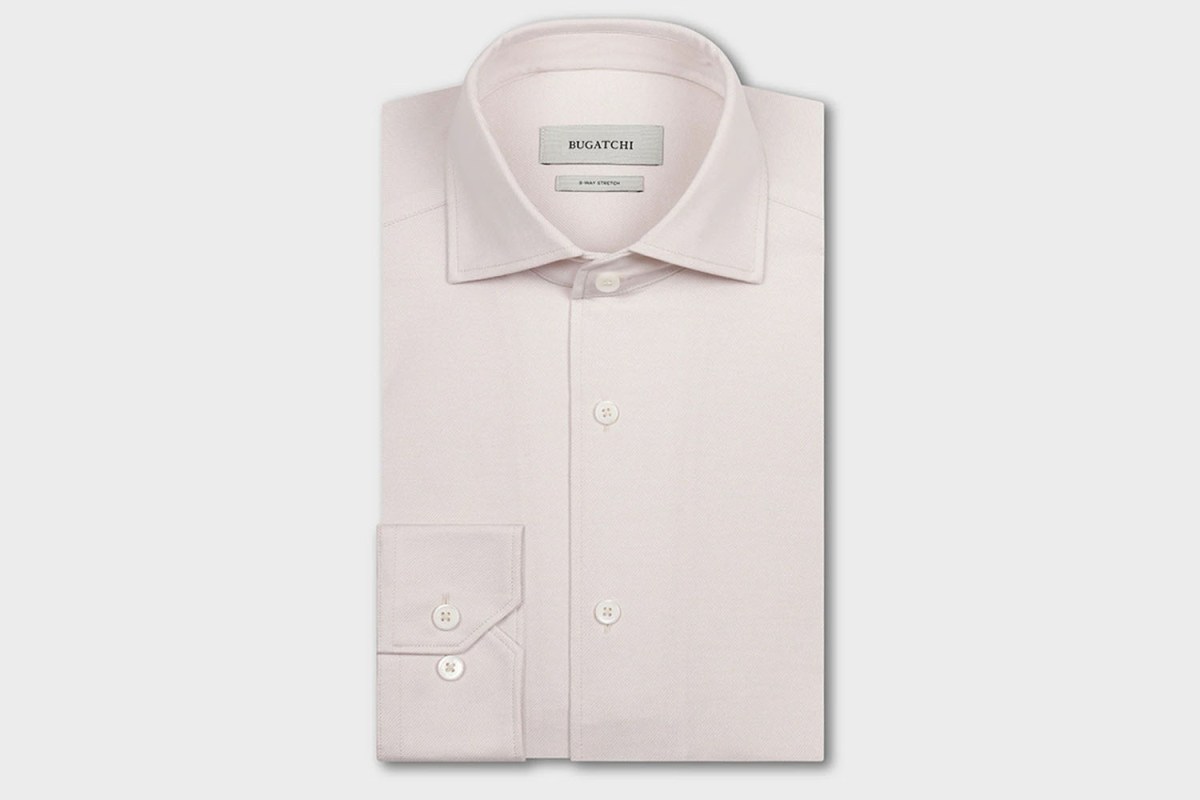 BUGATCHI Devon OoohCotton<strong>®</strong> Solid Twill Shirt