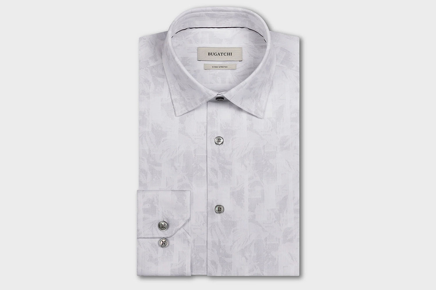 BUGATCHI James OoohCotton<strong>®</strong> Jacquard-Inspired Shirt