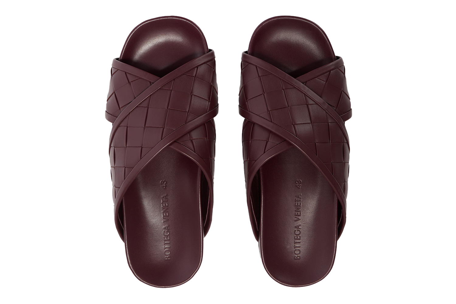 Bottega Veneta Tarik Intrecciato Leather Slides