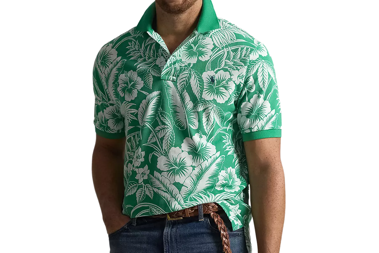 Polo Ralph Lauren Sweetheart Floral Mesh Polo Shirt