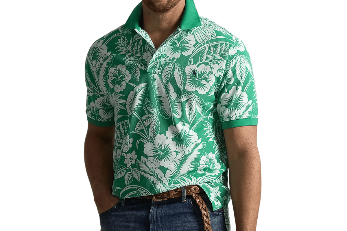 Polo Ralph Lauren Sweetheart Floral Mesh Polo Shirt