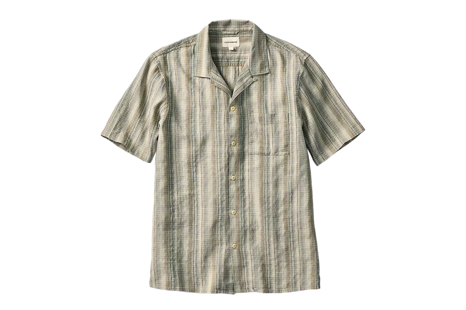 Lucky Brand Linen-Blend Camp Shirt