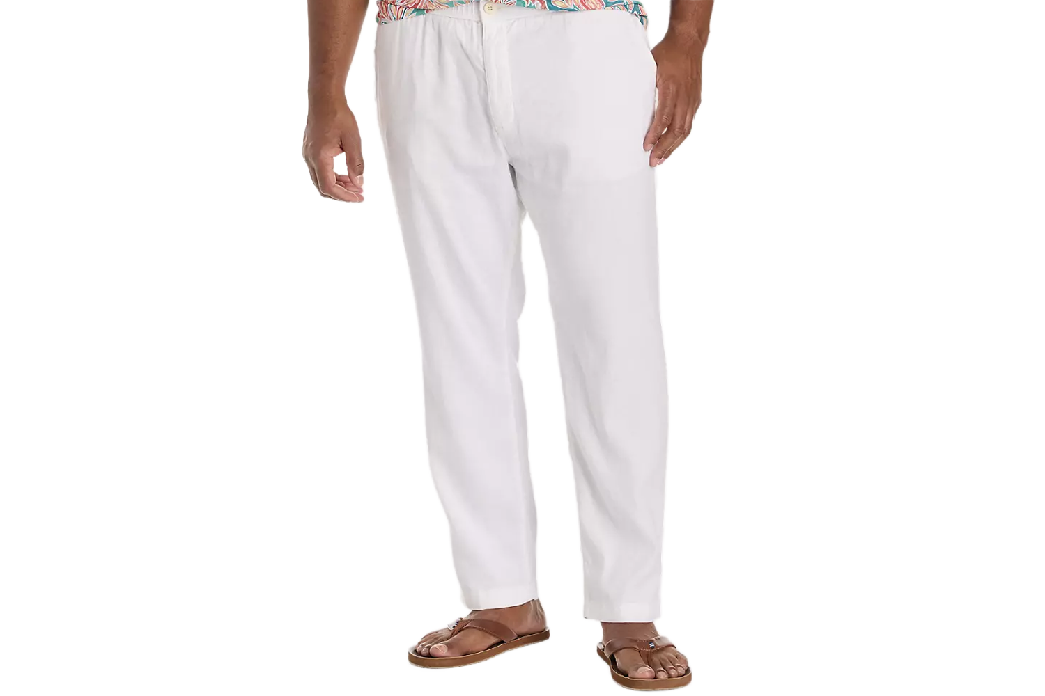 Tommy Bahama Linen-Blend Elastic-Waist Pants