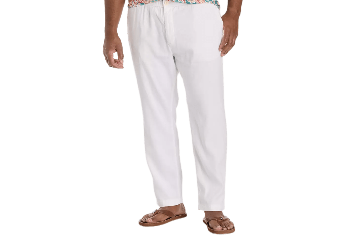Tommy Bahama Linen-Blend Elastic-Waist Pants