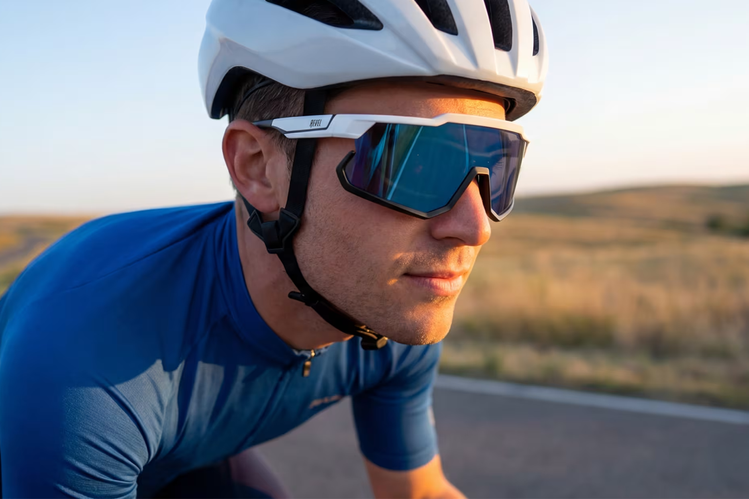 Cyclist with glasses from GlassesUSA.com