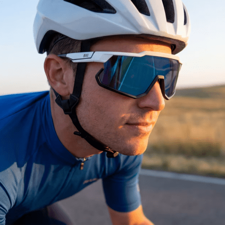 Cyclist with glasses from GlassesUSA.com