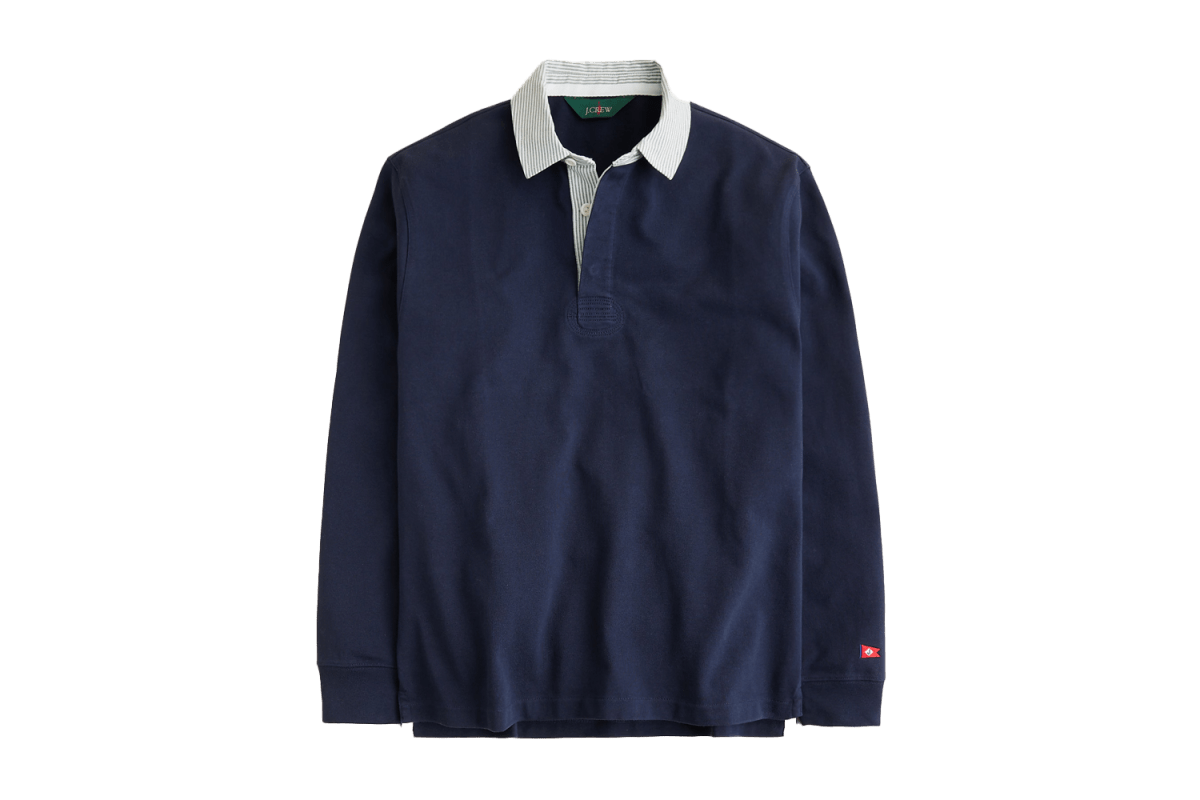 J.Crew Rugby with Striped Placket