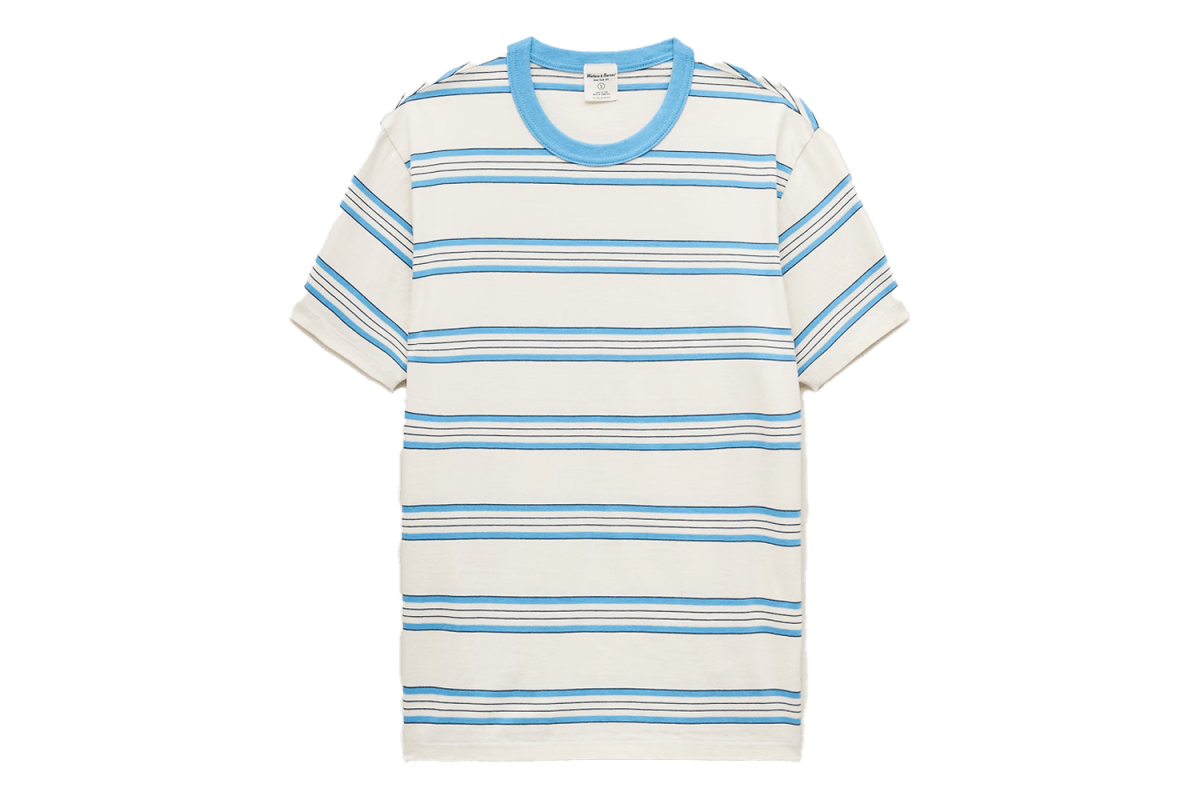 J.Crew Wallace & Barnes Heritage-Weight Cotton T-Shirt in Stripe