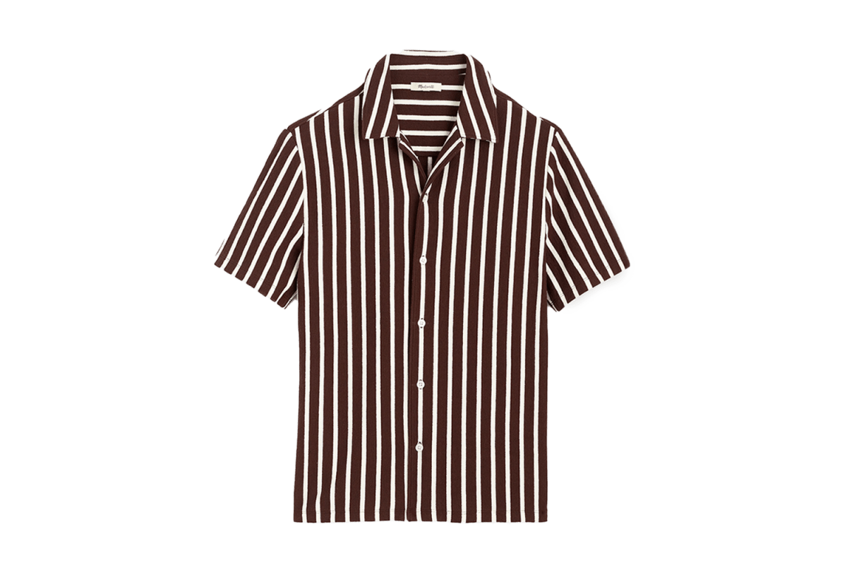 Madewell The Camp Shirt in Seaport Terry