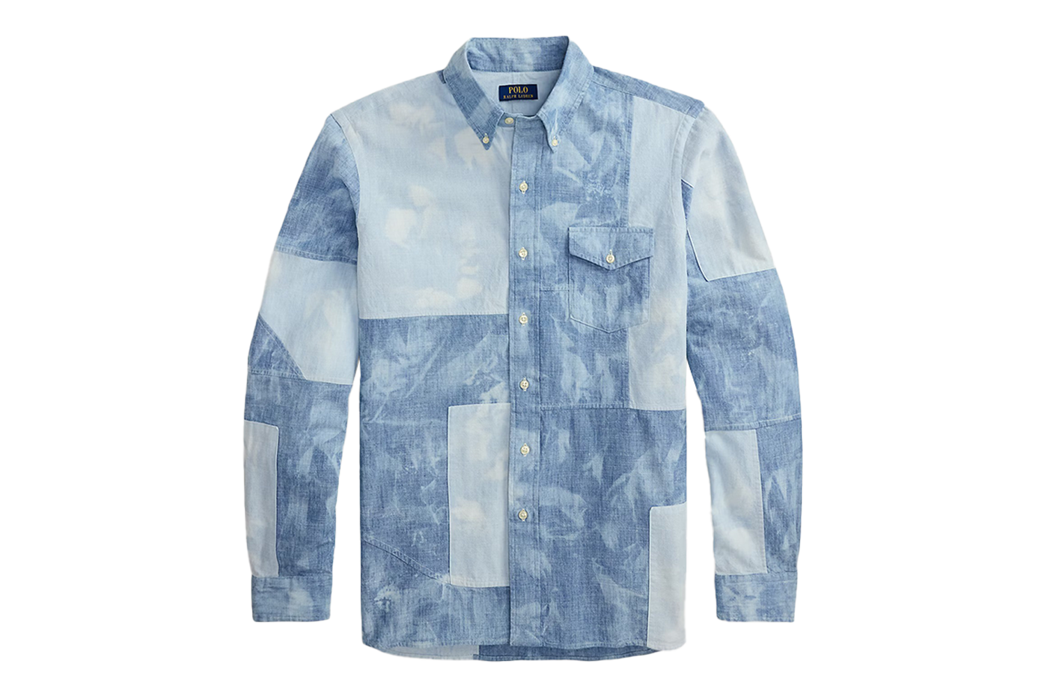 Polo Ralph Lauren Classic Fit Patchwork Chambray Shirt