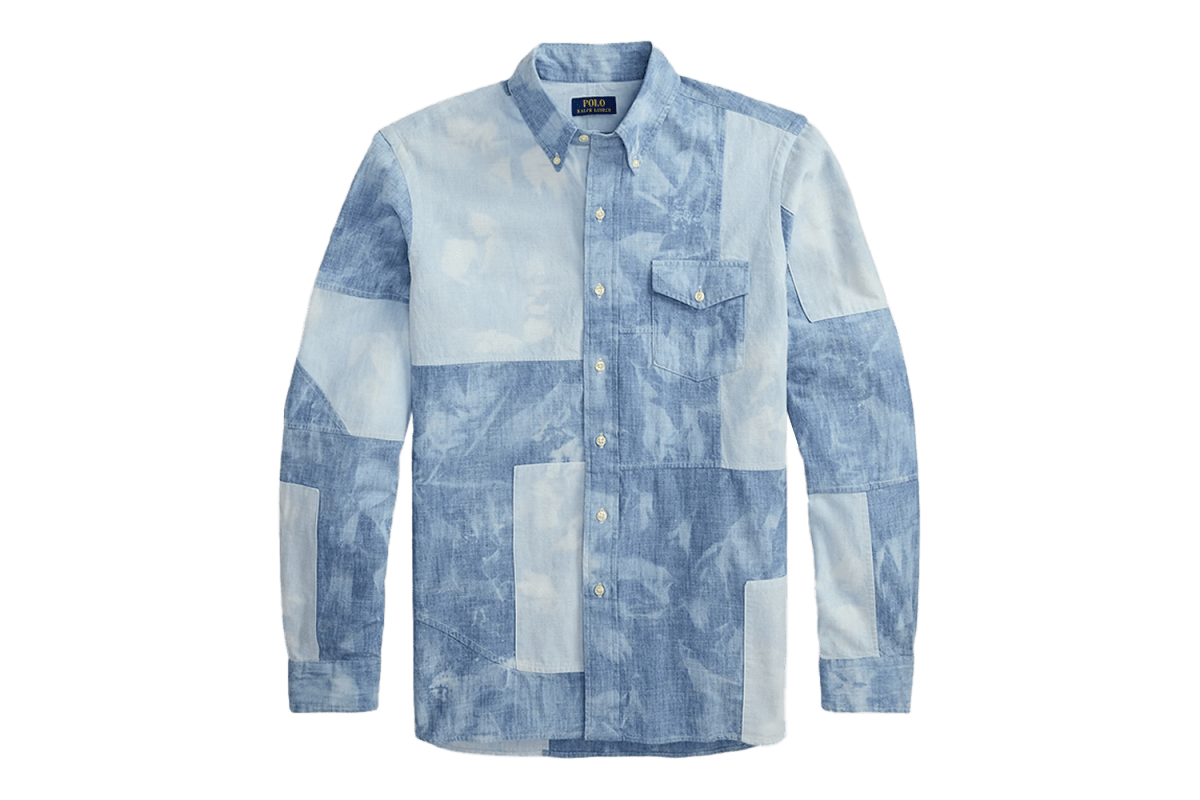 Polo Ralph Lauren Classic Fit Patchwork Chambray Shirt
