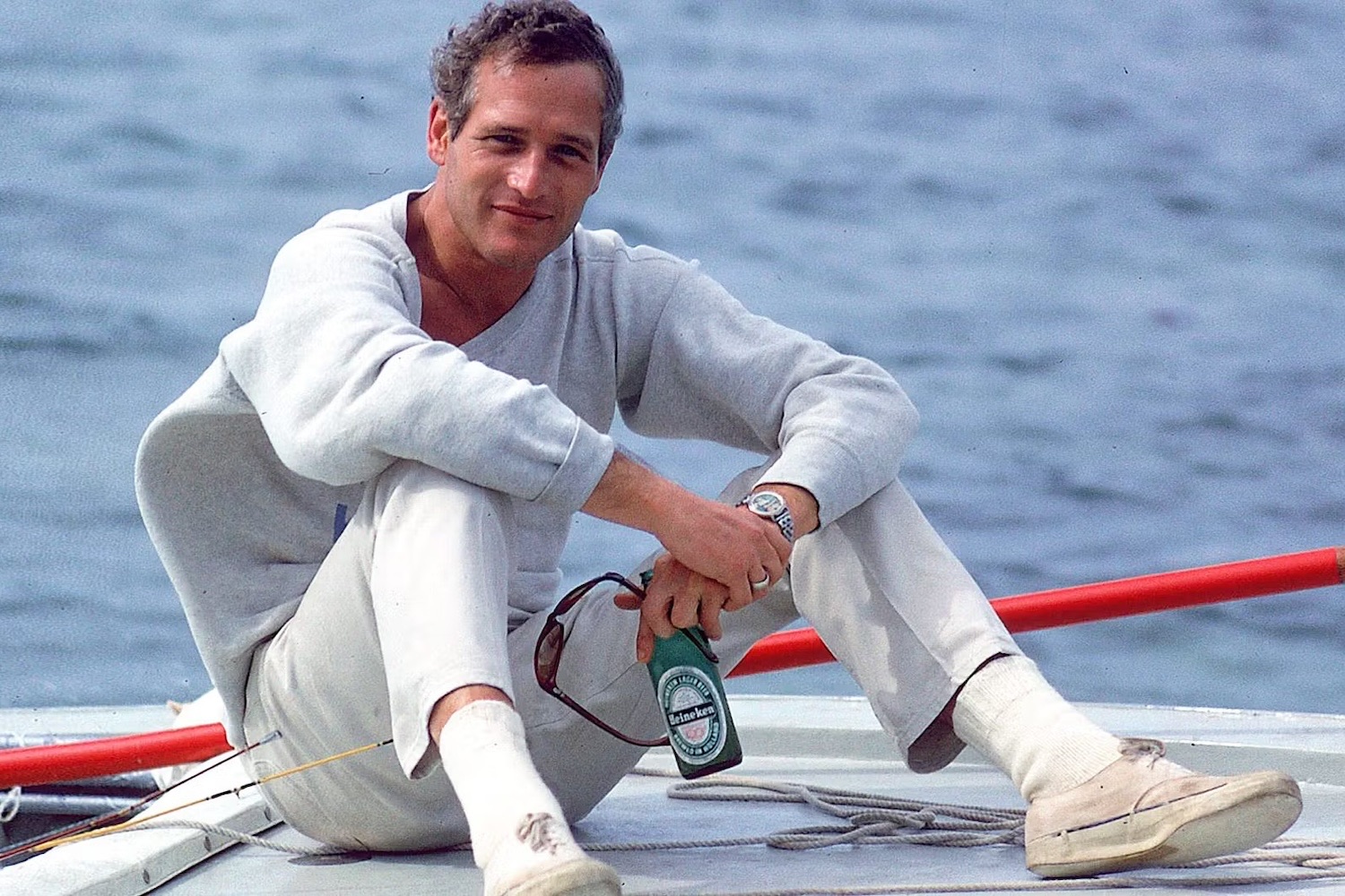 Paul Newman White Pants