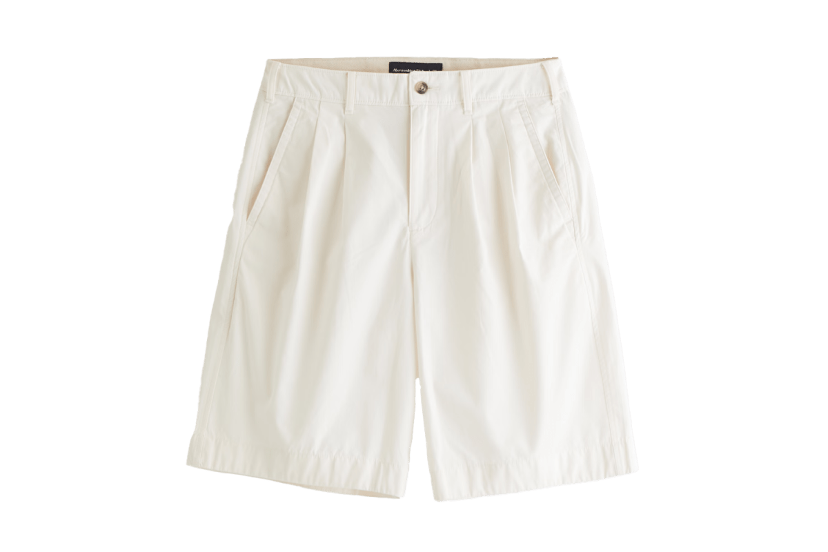 Abercrombie Baggy Poplin Plainfront Short