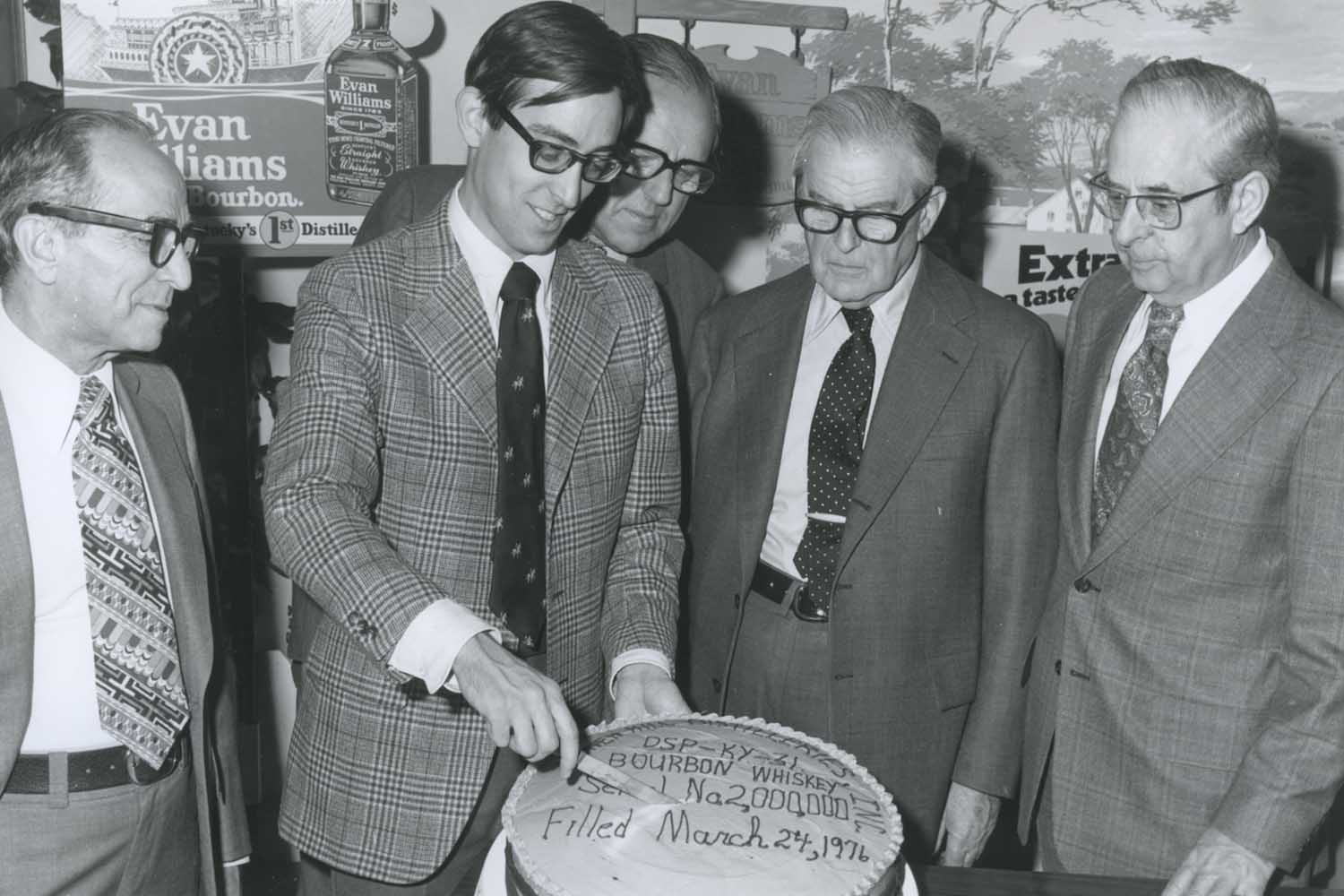 The Shapira family celebrating its two millionth bottle in 1976