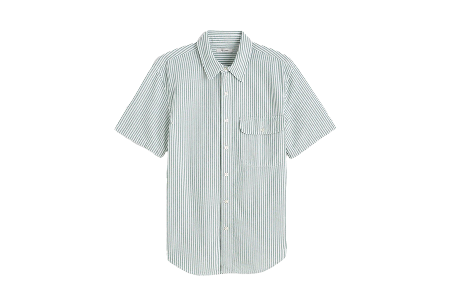Madewell Short-Sleeve Single-Pocket Shirt in Allday Oxford