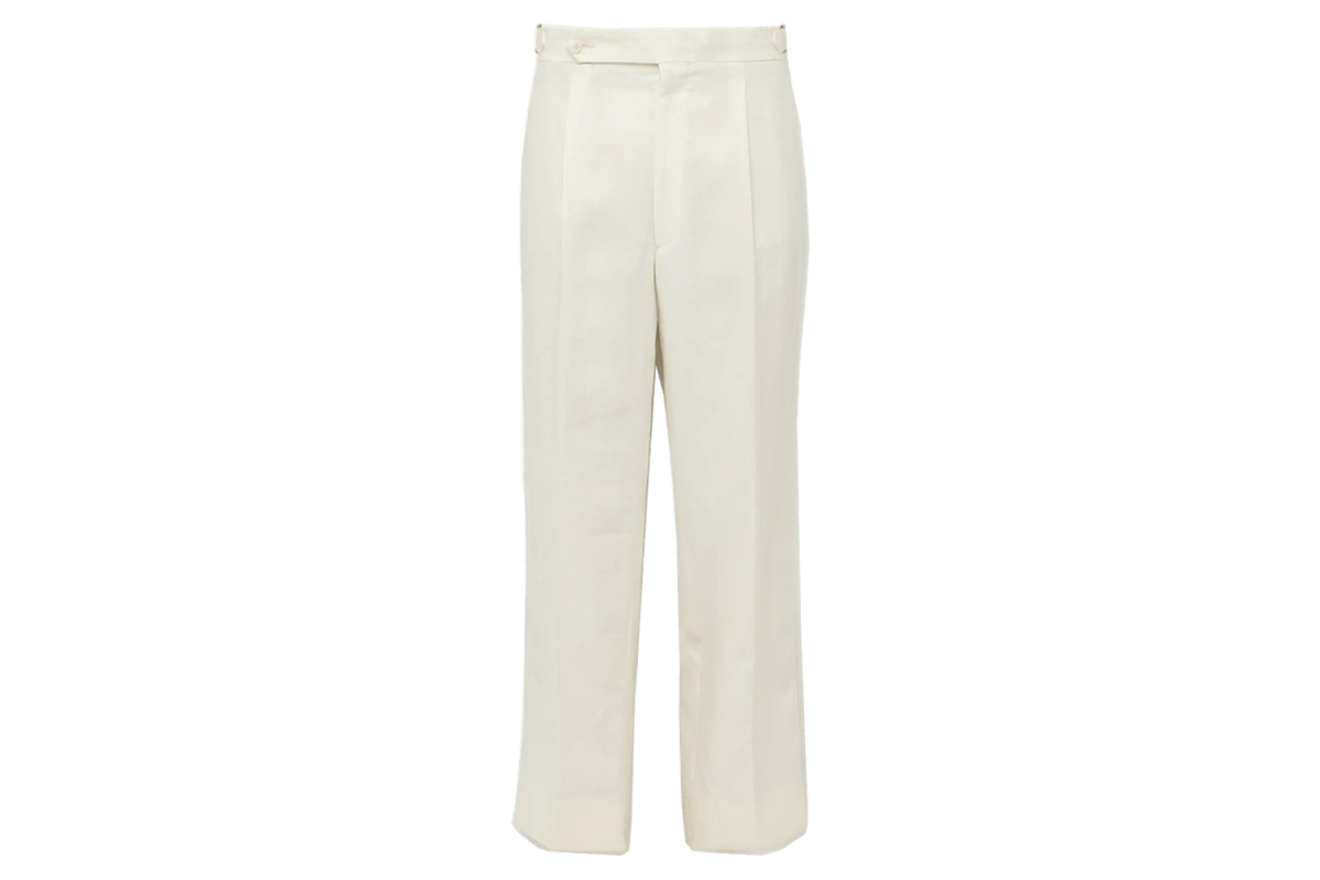 Stòffa Straight-Leg Pleated Linen Trousers
