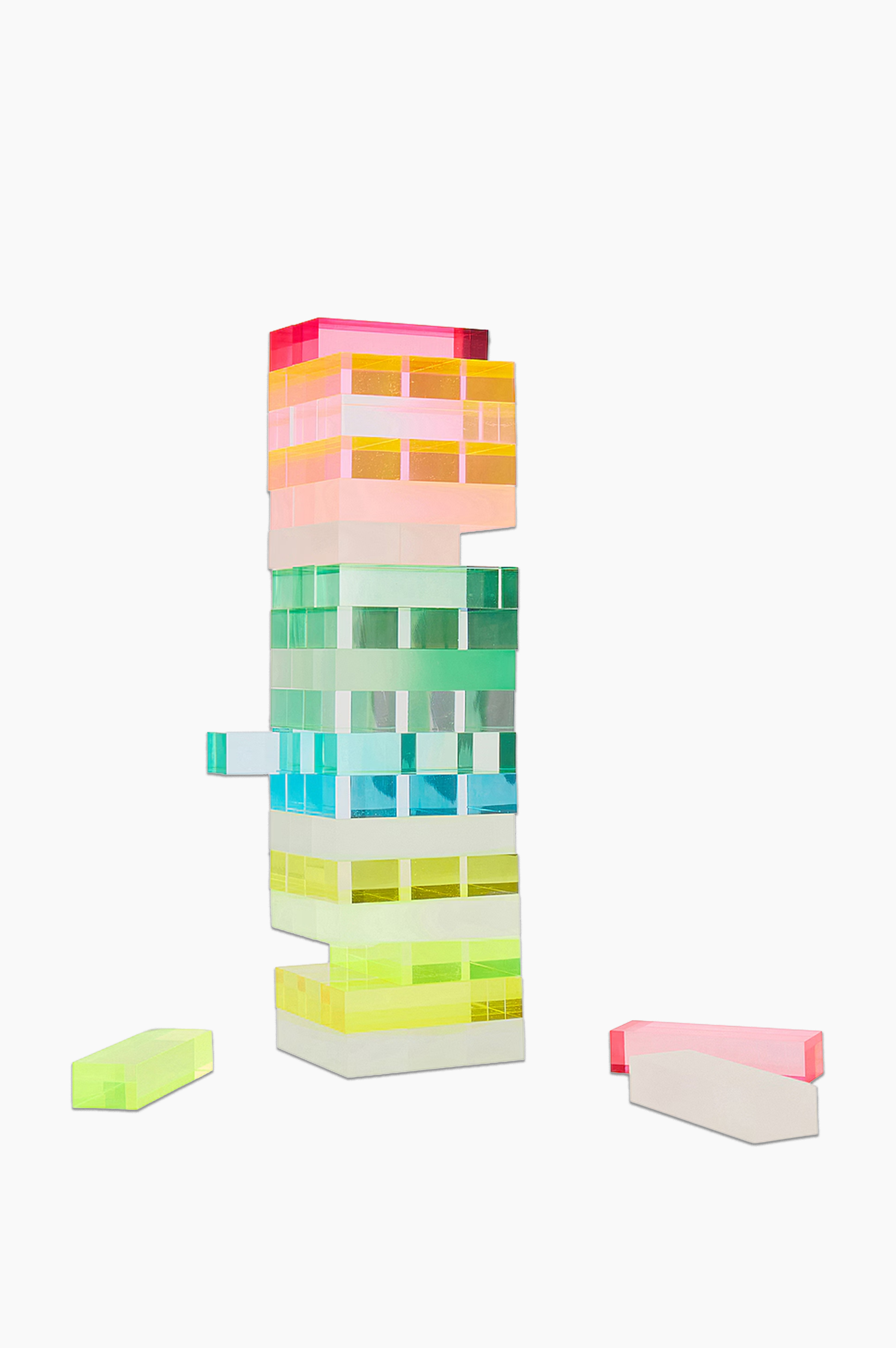 Ombre Lucite Jumbling Tower