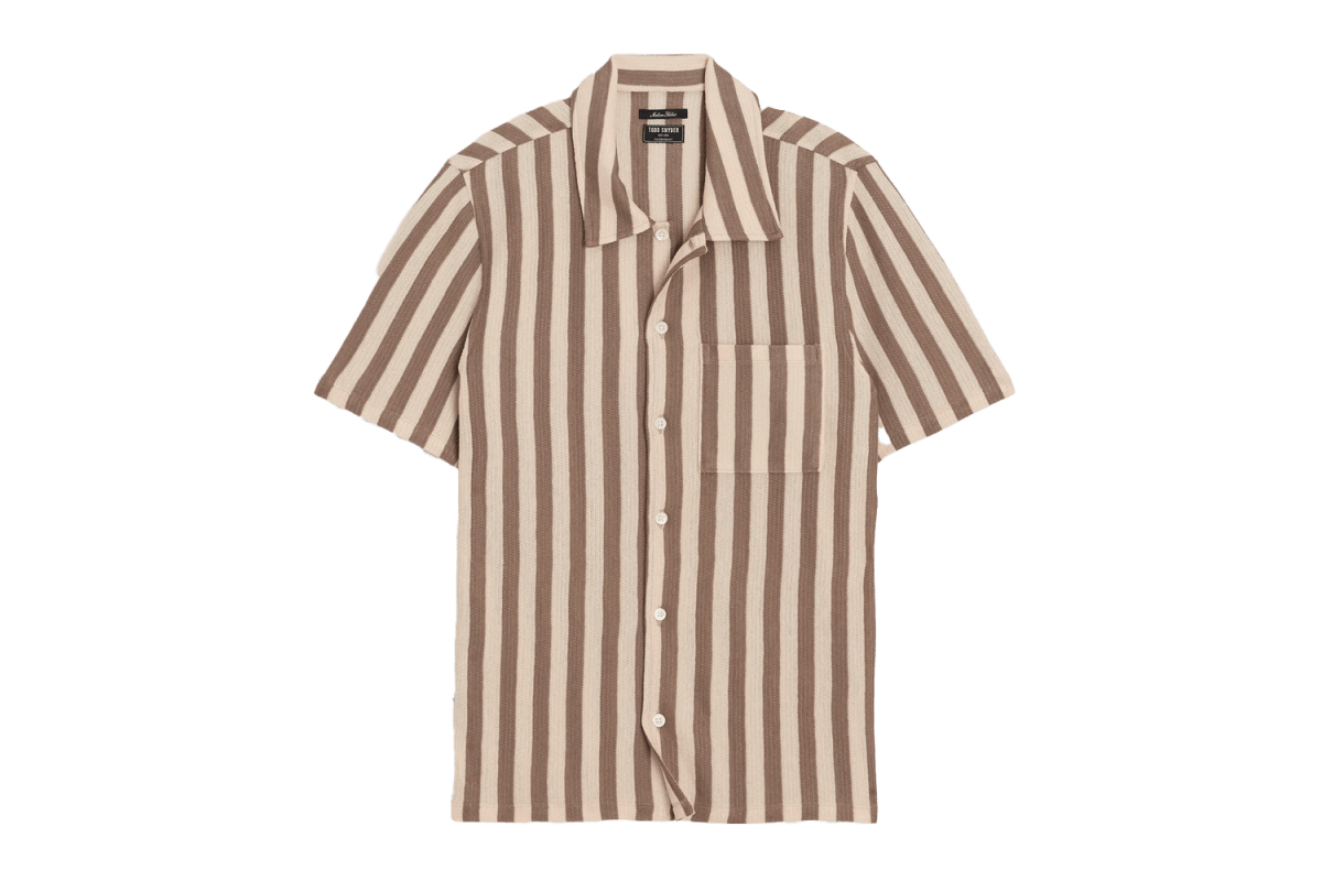 Todd Snyder Linen-Cotton Knit Shirt
