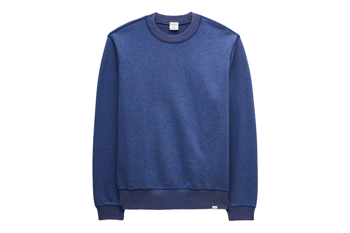 Wallace & Barnes Lightweight French Terry Stripe Sweatshirt