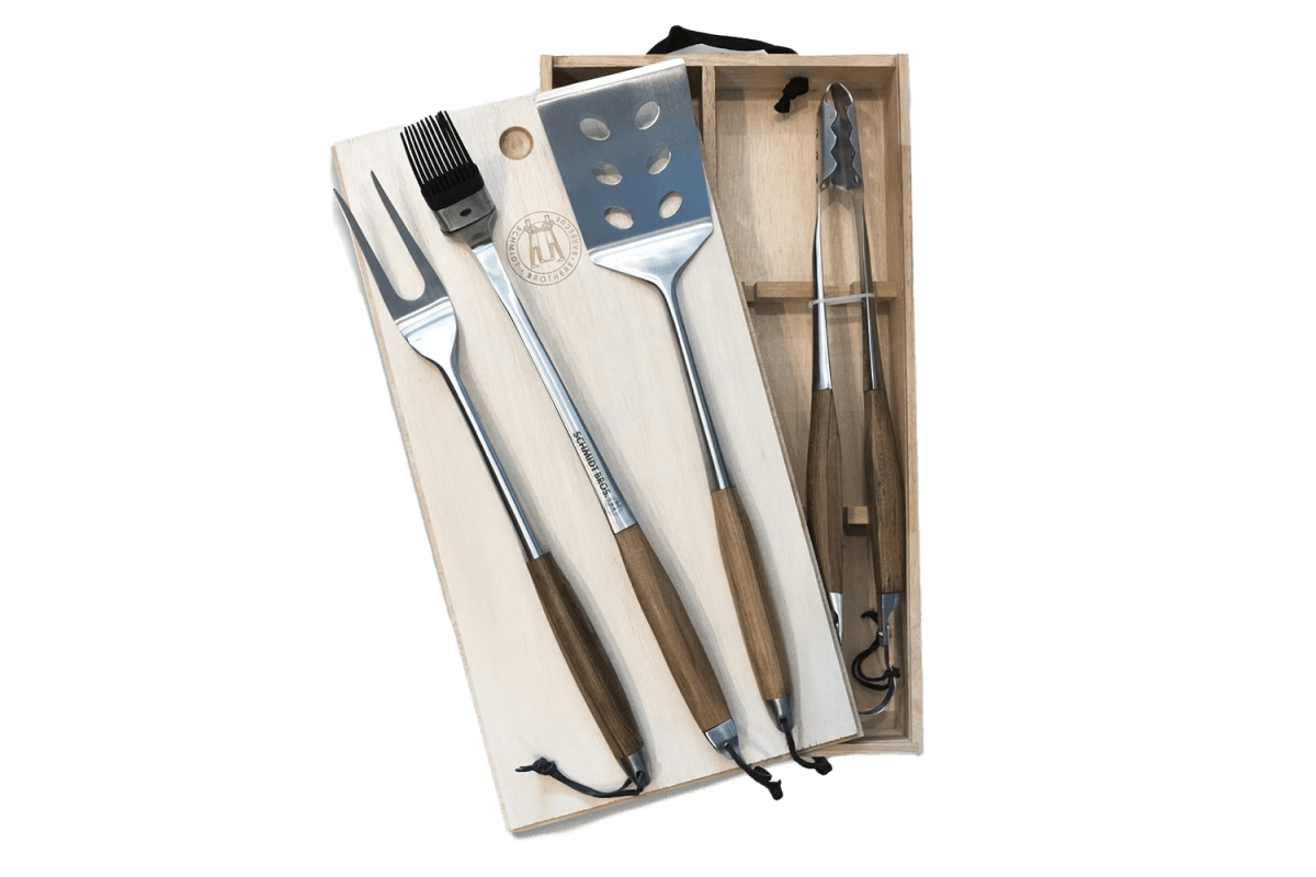 Schmidt Brothers 4-Piece BBQ Tool Set