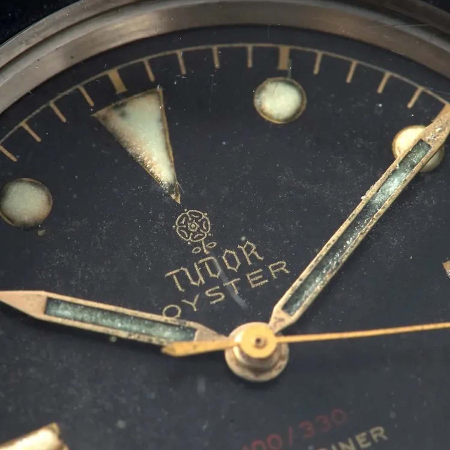 A vintage Omega with the signature gilt dial effect.