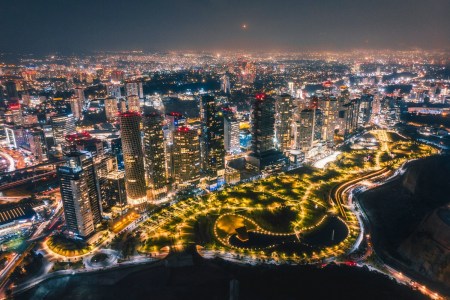 Mexico City at night