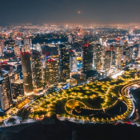 Mexico City at night