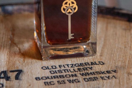 A 20-year-old bottle of Old Fitzgerald, available in an upcoming auction
