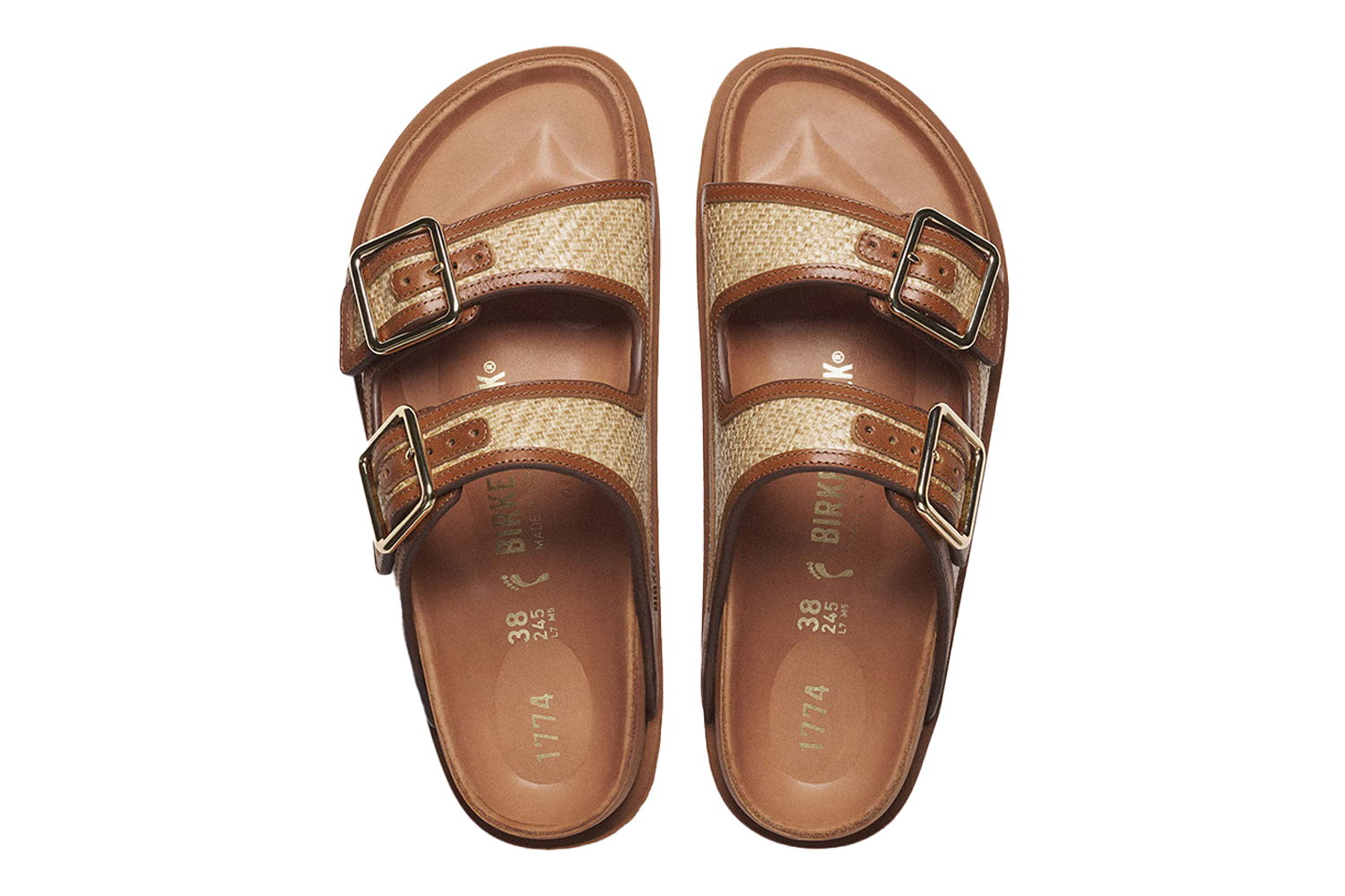 Birkenstock 1774 Arizona Raffia Sandal