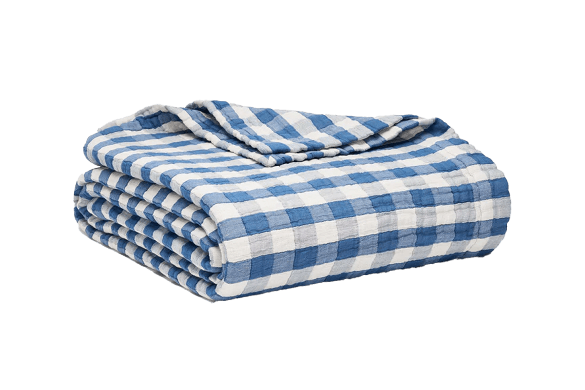 Brooklinen Breezeweave Cotton Gingham Bed Blanket
