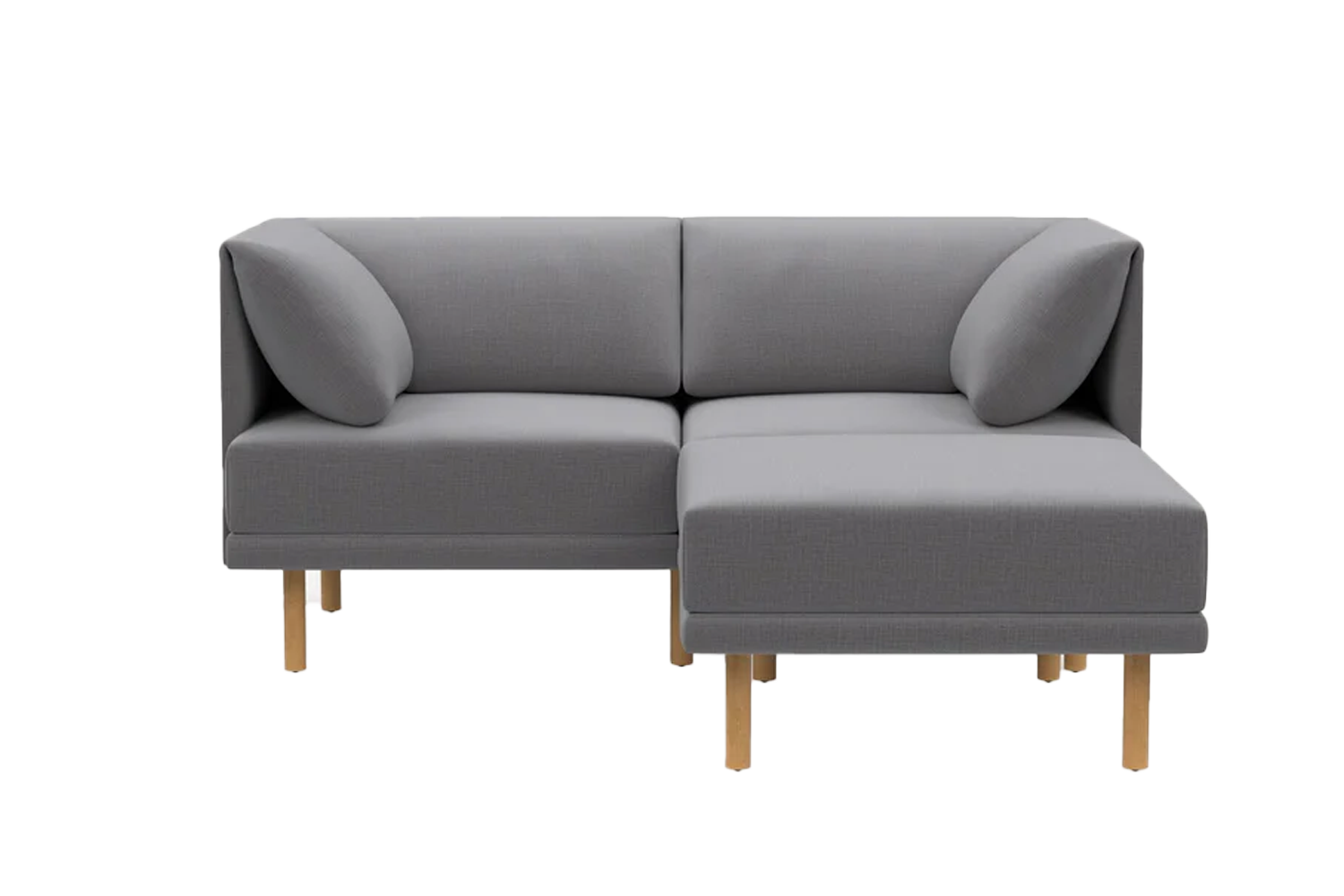 Burrow Dunes Teak 2-Seat Sofa