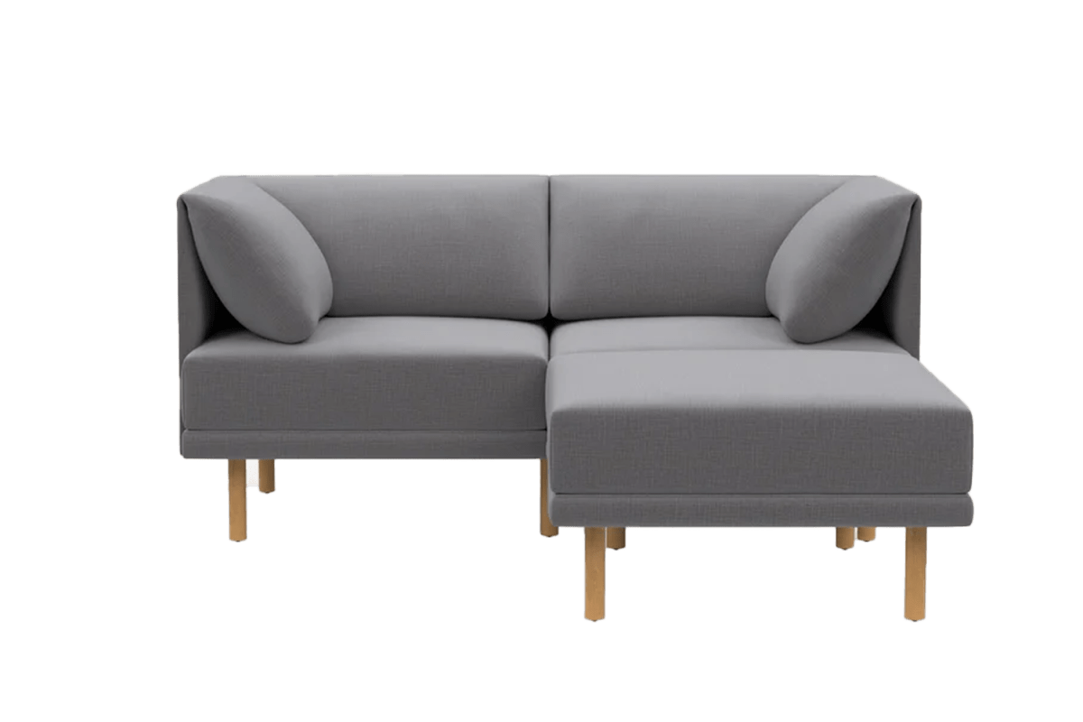Burrow Dunes Teak 2-Seat Sofa