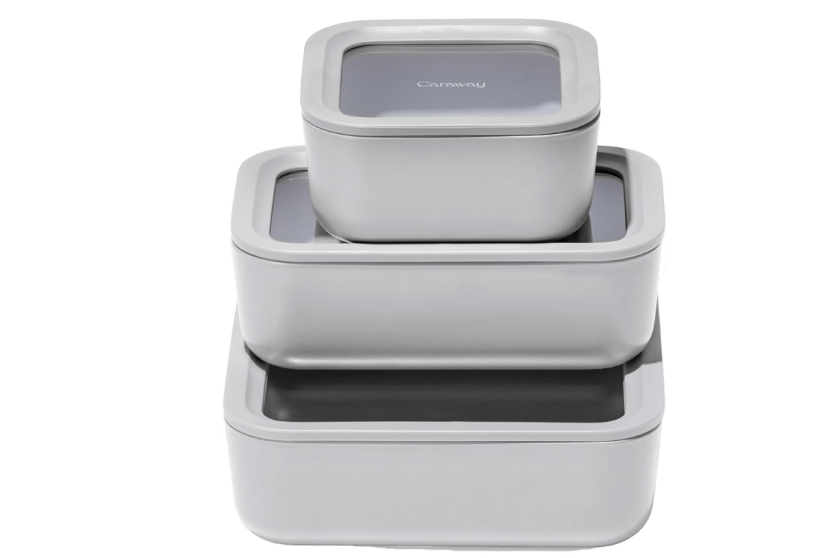 Caraway 3pc Glass Food Storage Set