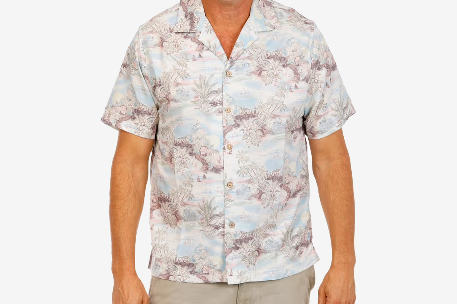 Caribbean Joe Men’s Coastal Short Sleeve Island Button Down